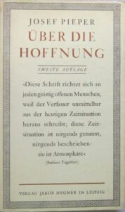 1935 Pieper Ueber die Hoffnung
